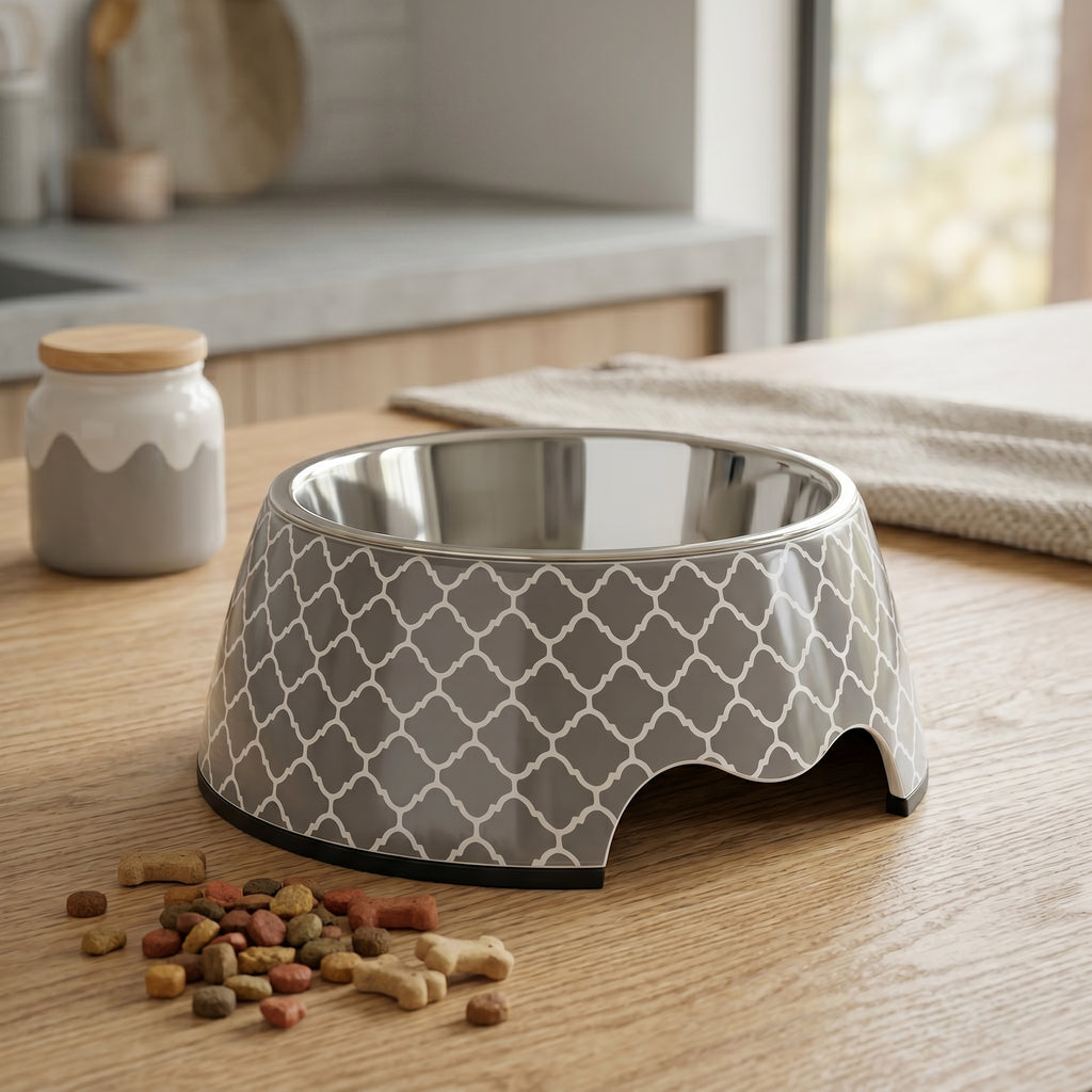 Medium Size Dog Bowl - Gray